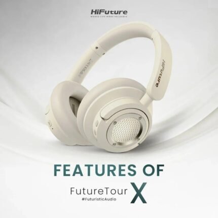 Tai Nghe Chụp Tai Bluetooth HiFuture FutureTour X (Bluetooth v5.4, 35H, AI Enhanced Crystal-Clear Call, Hybrid ANC)